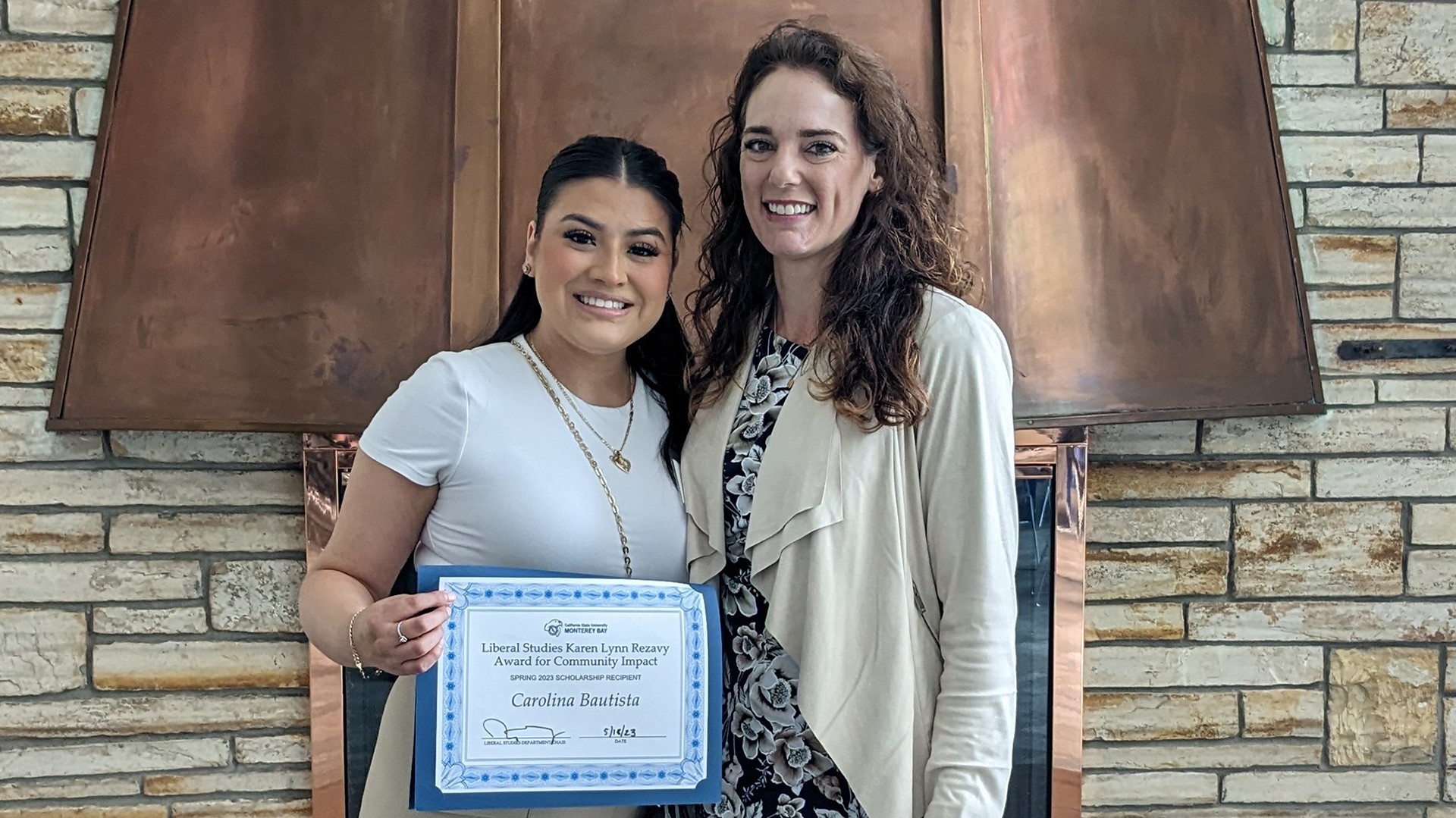 Carolina Bautista (left) and Christina Herzig