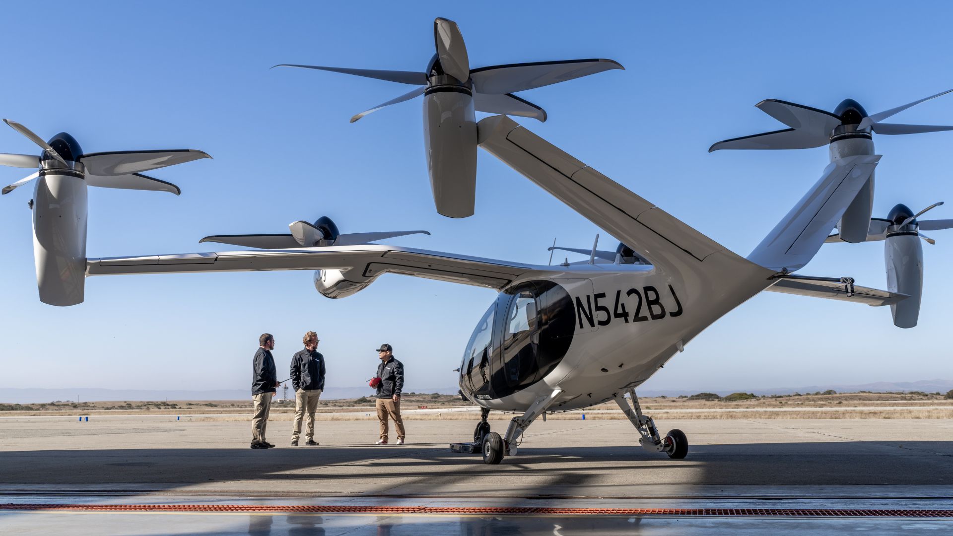 Joby aircraft at Marina Airport