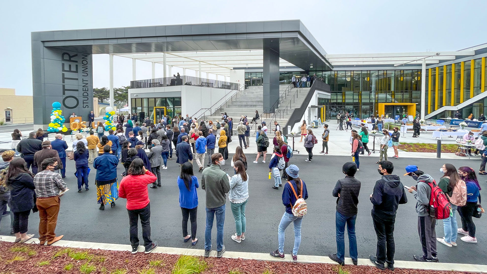 Photo: A crowd at the OSU Grand Opening event