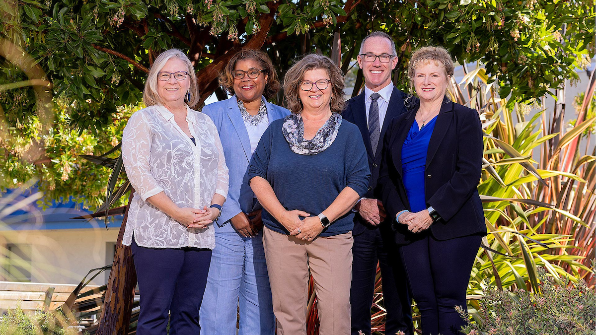 (From left) Karen Myers-Bowman, Michelle L. Mayo, Andrew Lawson, Cindy Juntunen, Vivienne J. McClendon