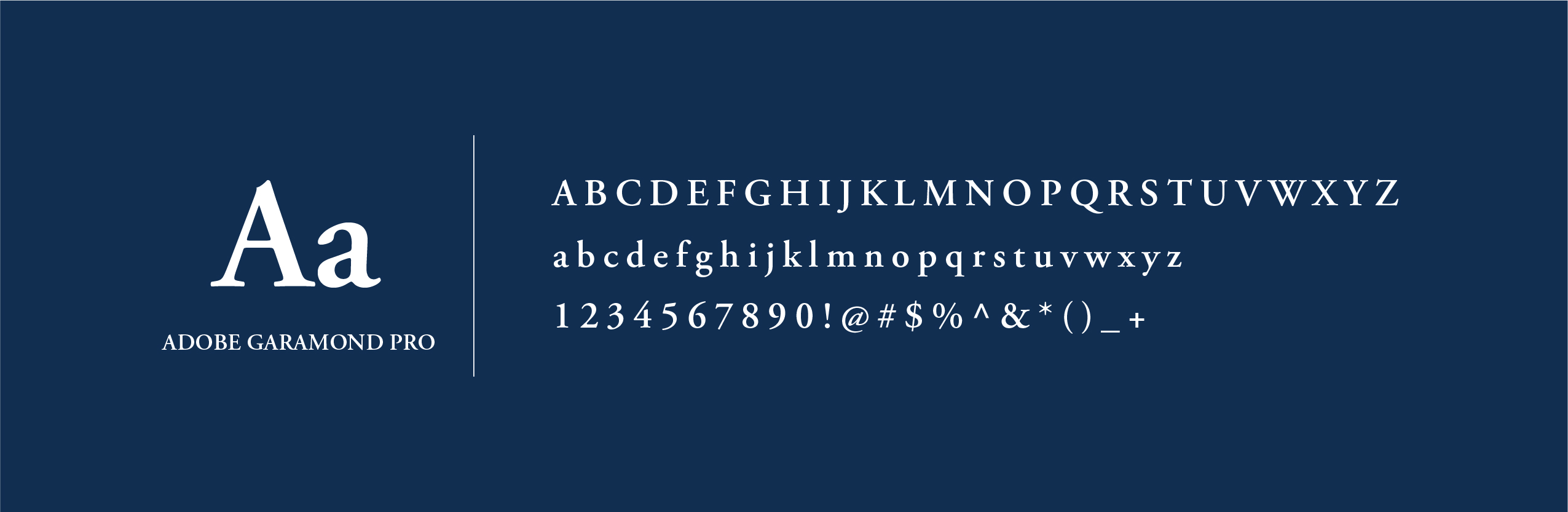 Visual example of Adobe Garamond Pro font