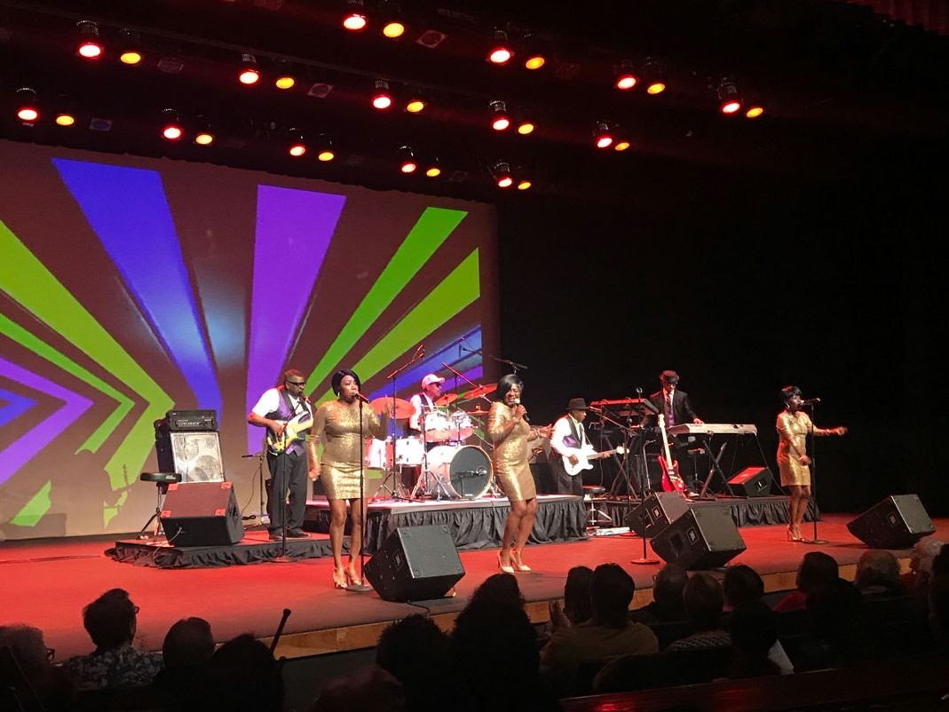 Band performing on stage