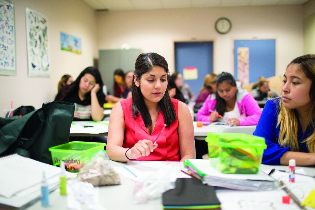 students in a classroom