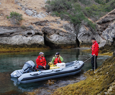 CSUMB student researchers at Catalina Island