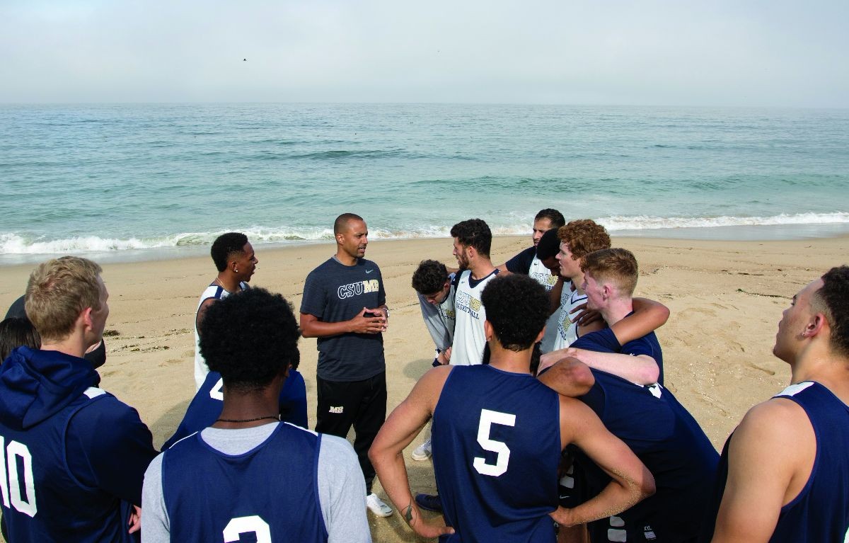 team on the dunes