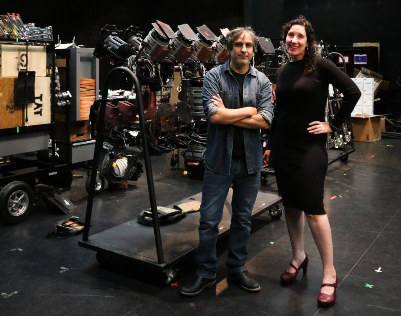 Luis Camara and Enid Ryce standing in CART studio