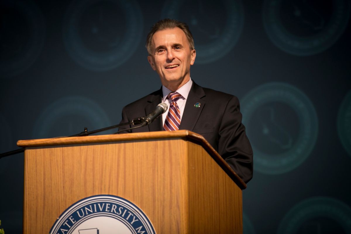 President Eduardo M. Ochoa at last year's Employee Appreciation breakfast