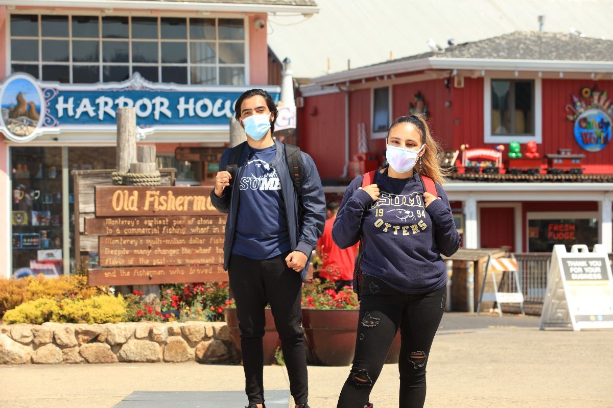 A U.S. Department of Commerce grant will allow CSUMB to help small businesses like those at Old Fishermans Wharf in Monterey (pictured here) recover from losses suffered during the coronavirus pandemic.