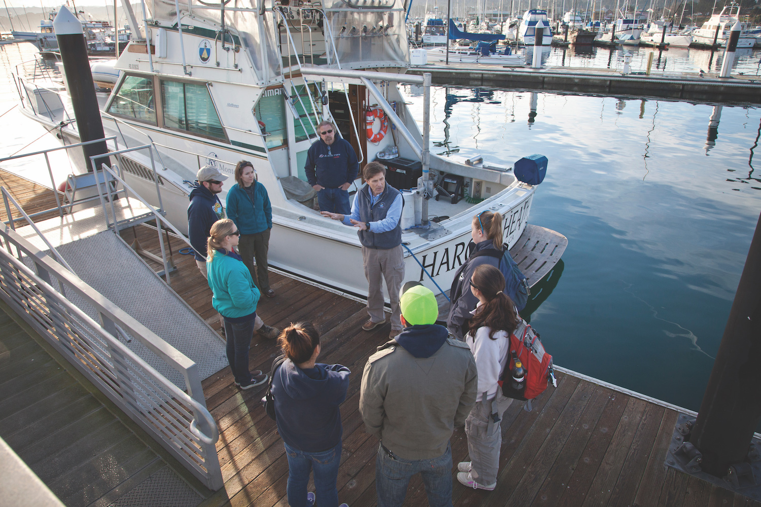 Students by boat