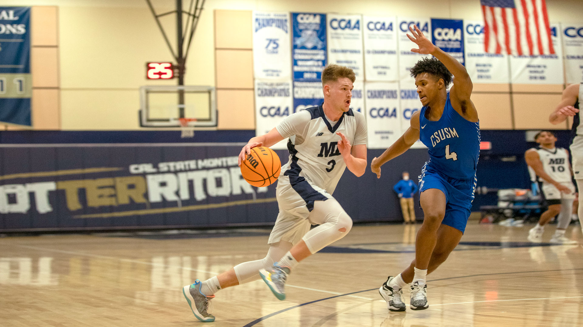 Men's basketball game against San Marcos.