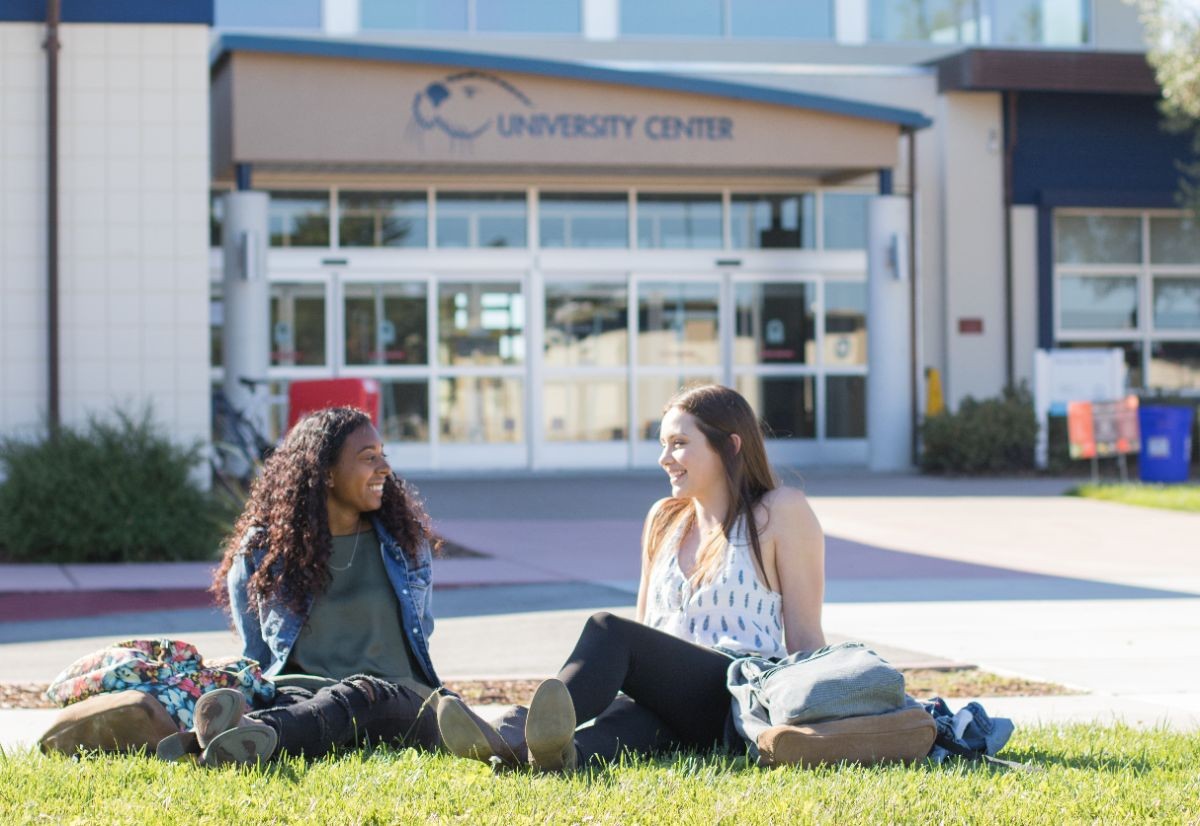 Students on UC lawn