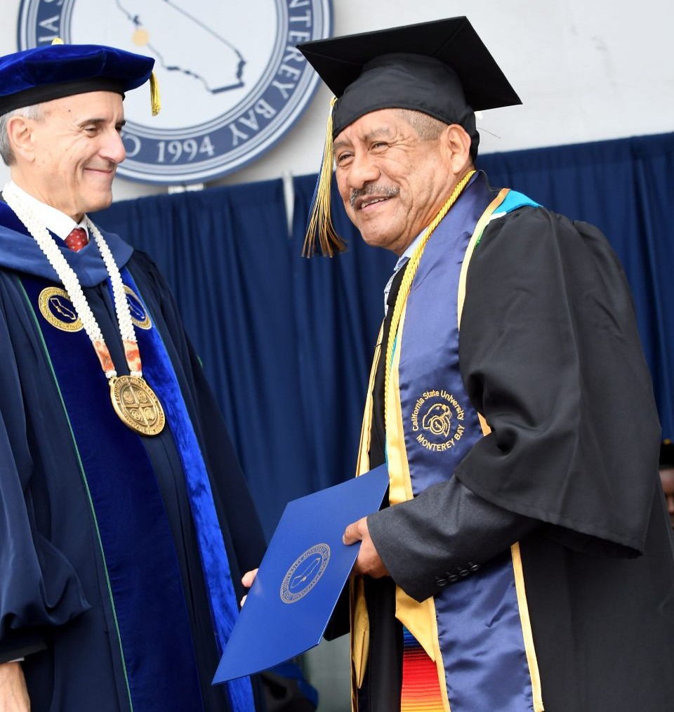 Adolfo González and CSUMB President Ochoa