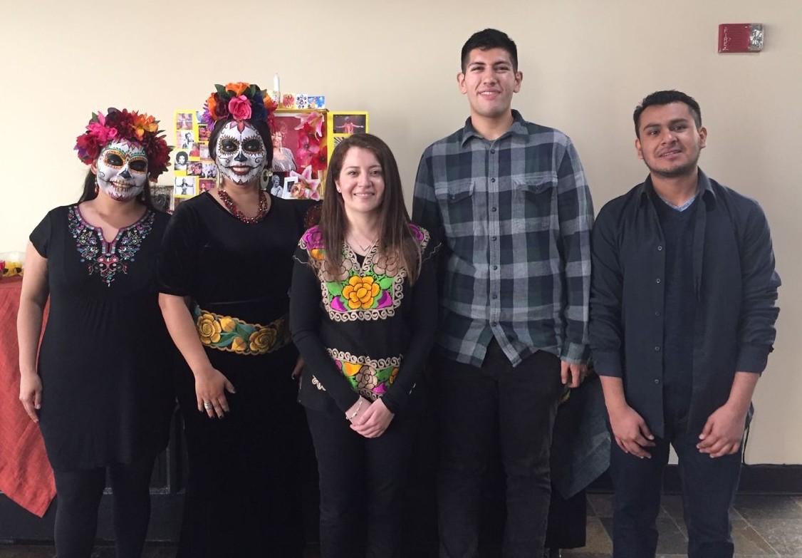 Students pose with Dr. Fernandez