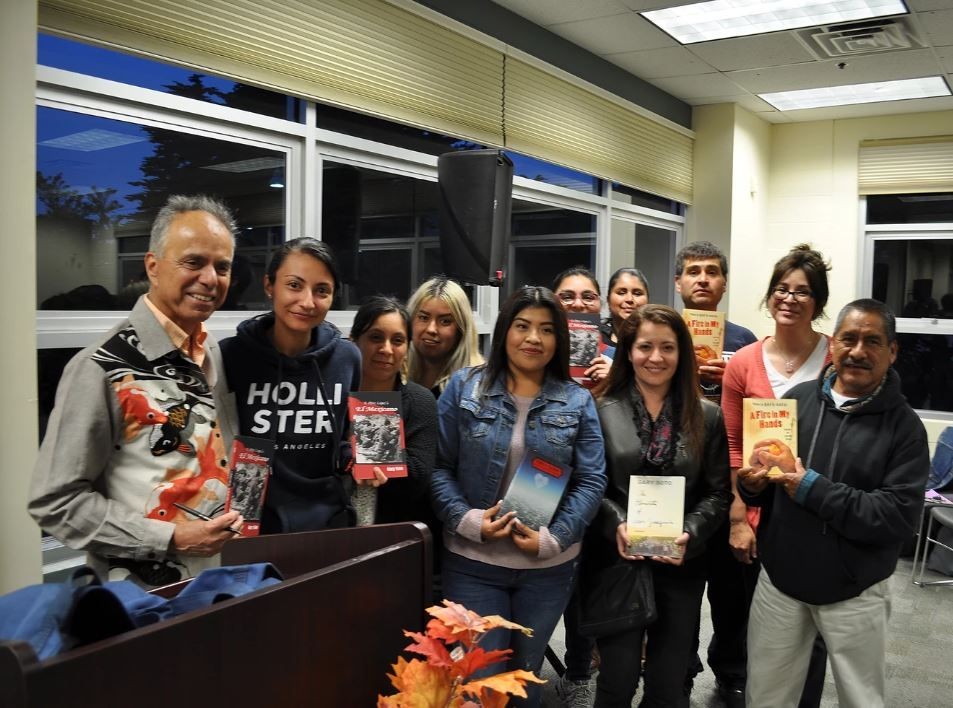 Gary Soto with CSUMB Students