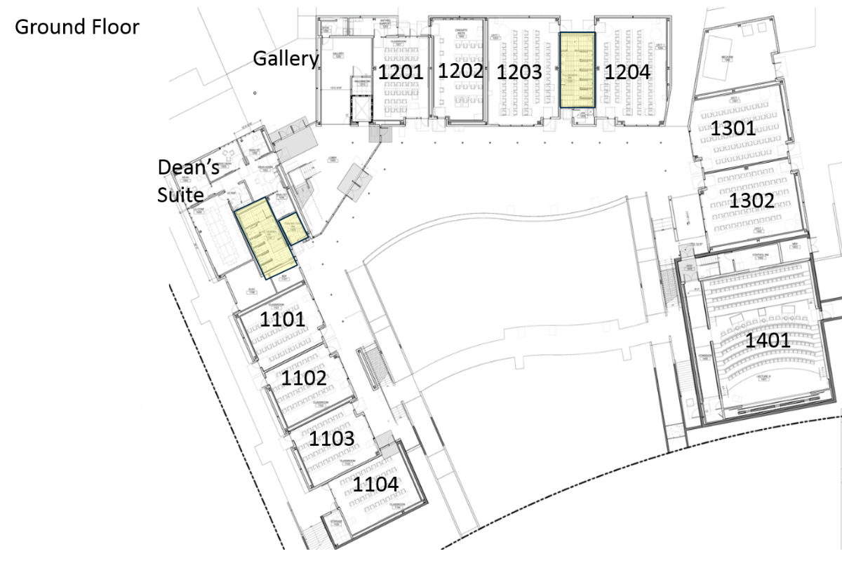 Ground Floor-classroom numbers