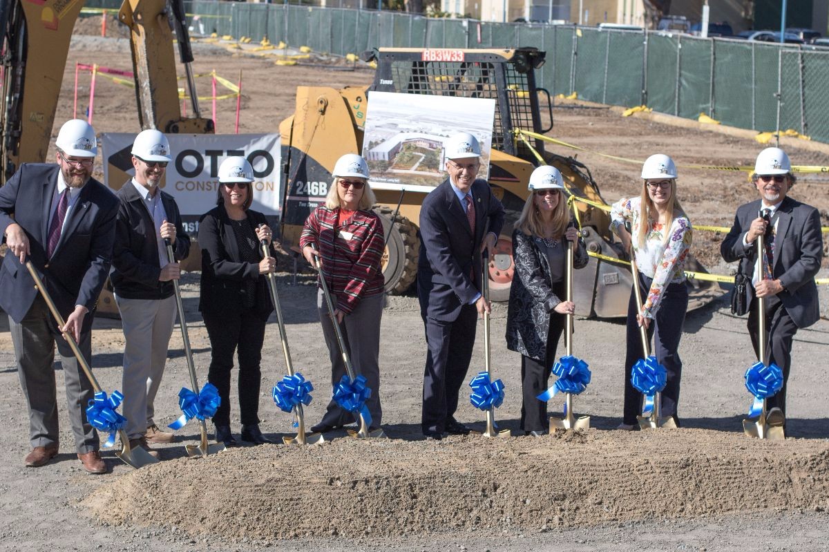 President Eduardo Ochoa and Dean Ilene Feinman Lead the Groundbreaking Ceremony