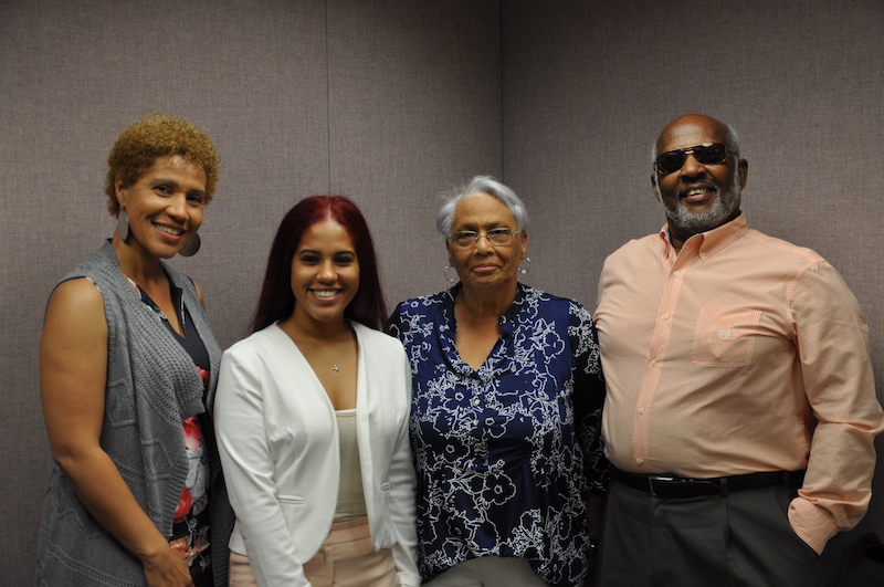 Student and Parents at a Capstone Festical