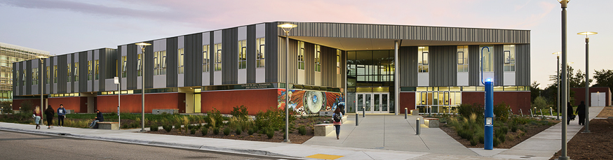 panoramic view of front of CAHSS 504