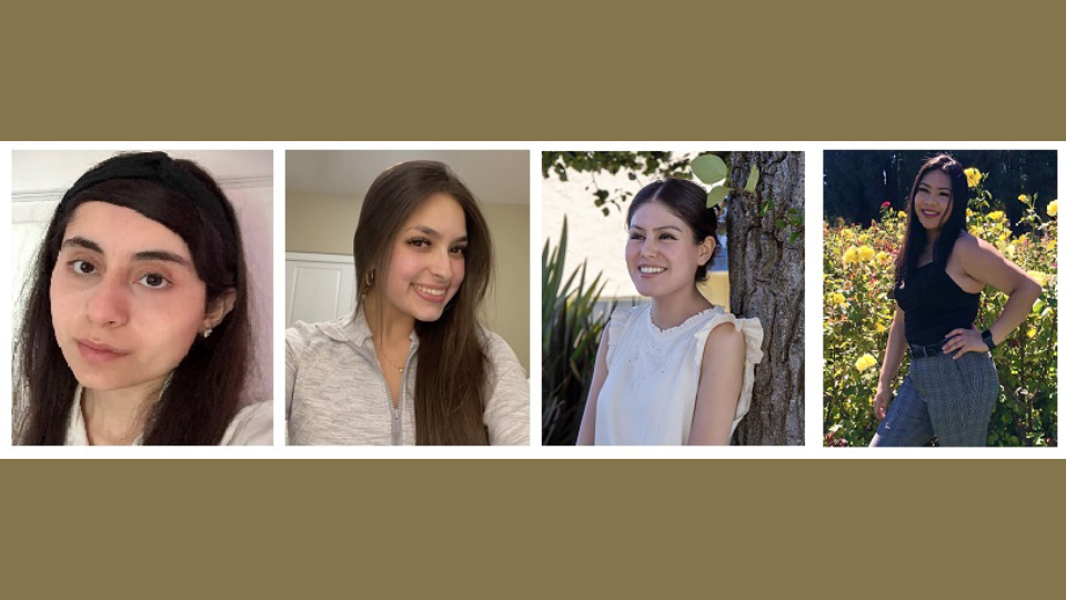 profile photos of four students