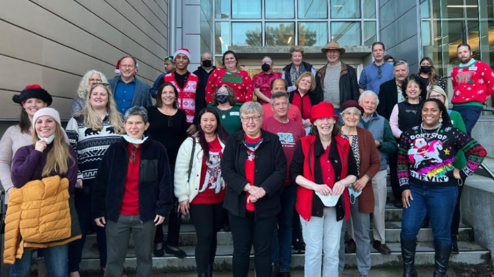 Group photo at Marylou Shockley's Plaque Ceremony