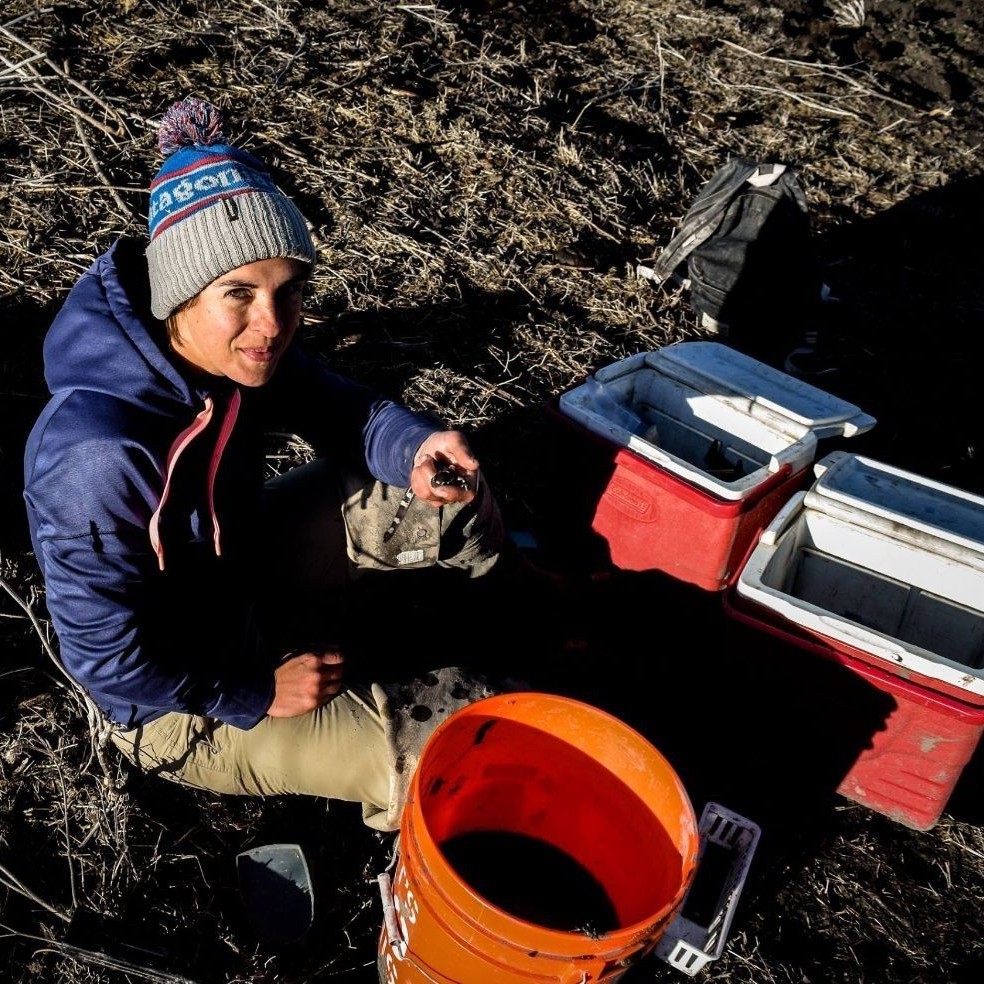 Student out in the field