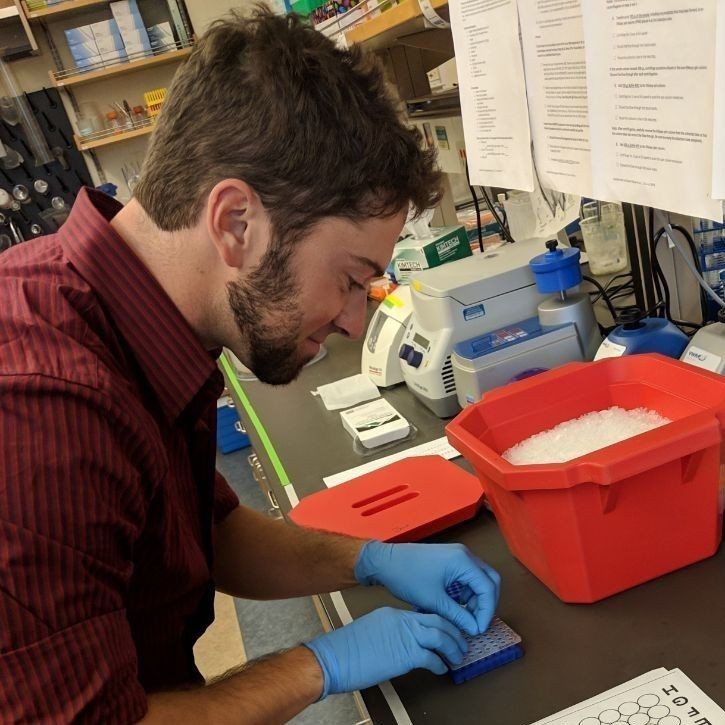 Student in a lab