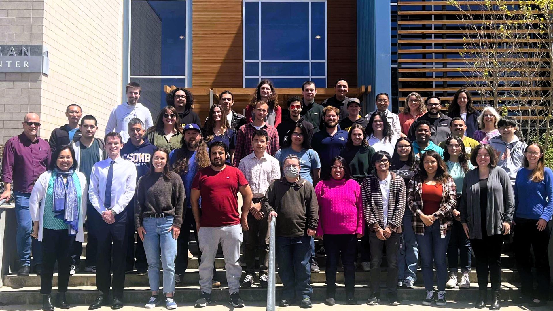 2023 Capstone Students and Faculty outside Chapman