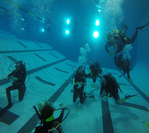 scuba training in csumb pool