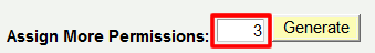 Amount of permissions