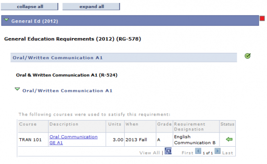 General Ed Requirement