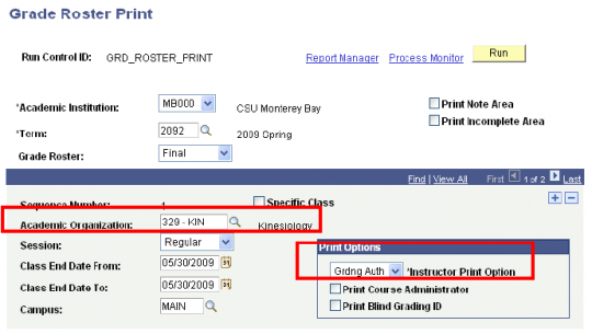 Print by Subject Screenshot