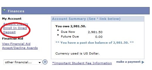 Step 1 Enroll in Direct Deposit