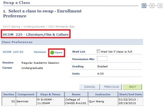 Step 4 Verify course info