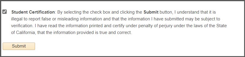 Image of OASIS certify and submit steps dependents