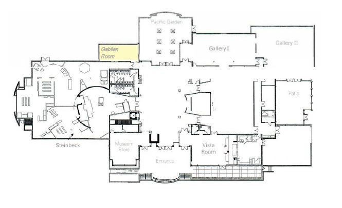 Map of where Gabilan in located in the building.