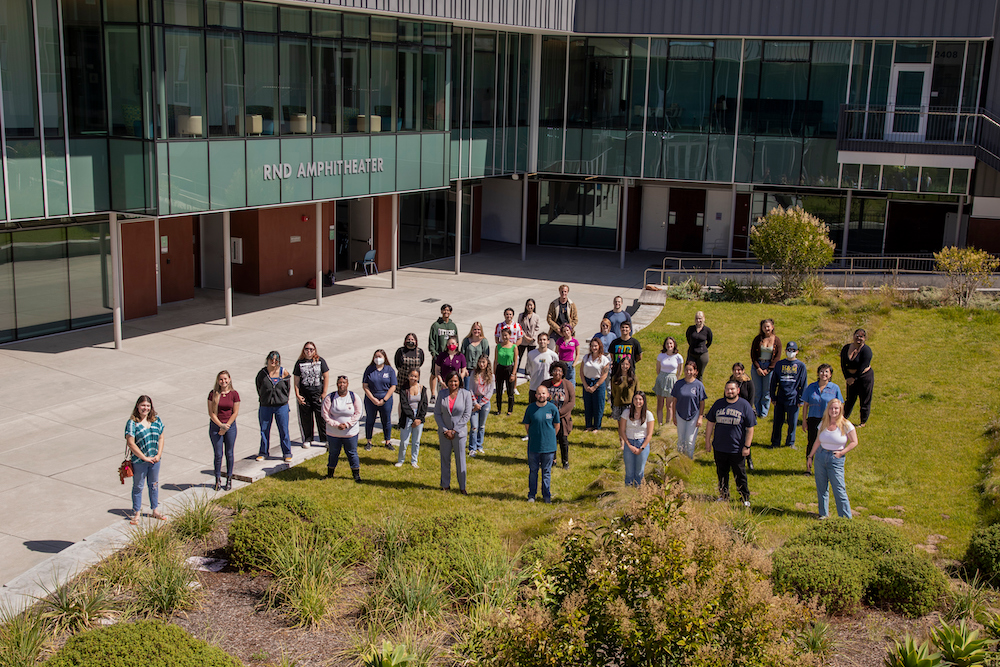 CAHSS Students posing for a picture