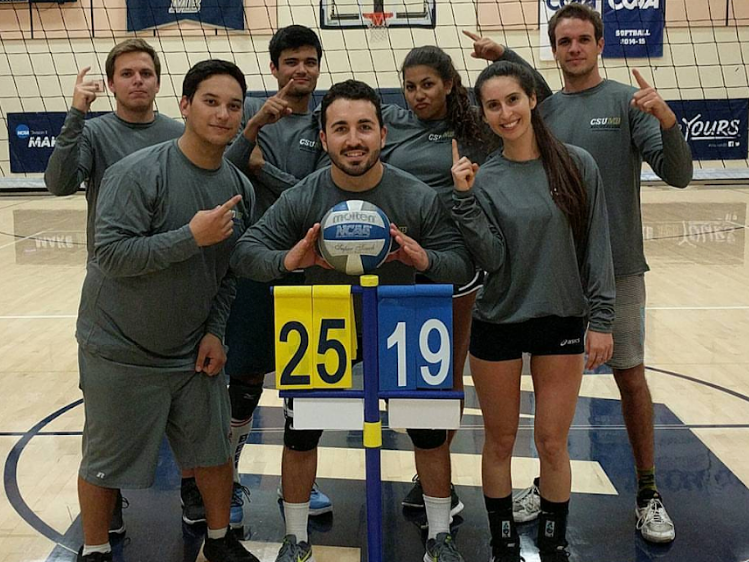 Indoor volleyball championship photo