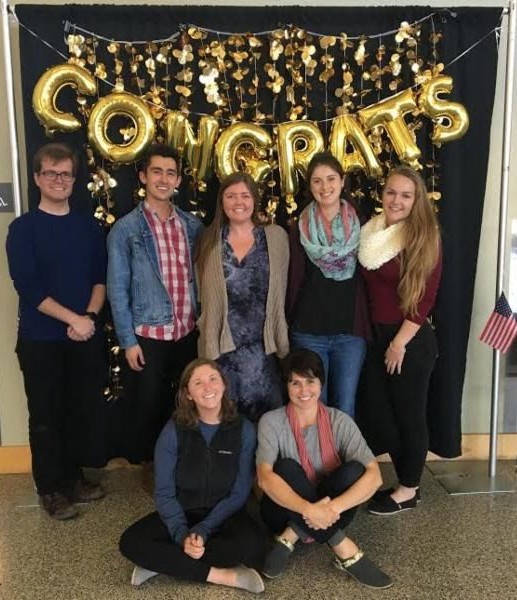 Back row: Alex Jensen, Robert Castro, Katie Brown, Emily Smith & Gina Dabbah; front row: Madison Heard and Natasha Oehlman