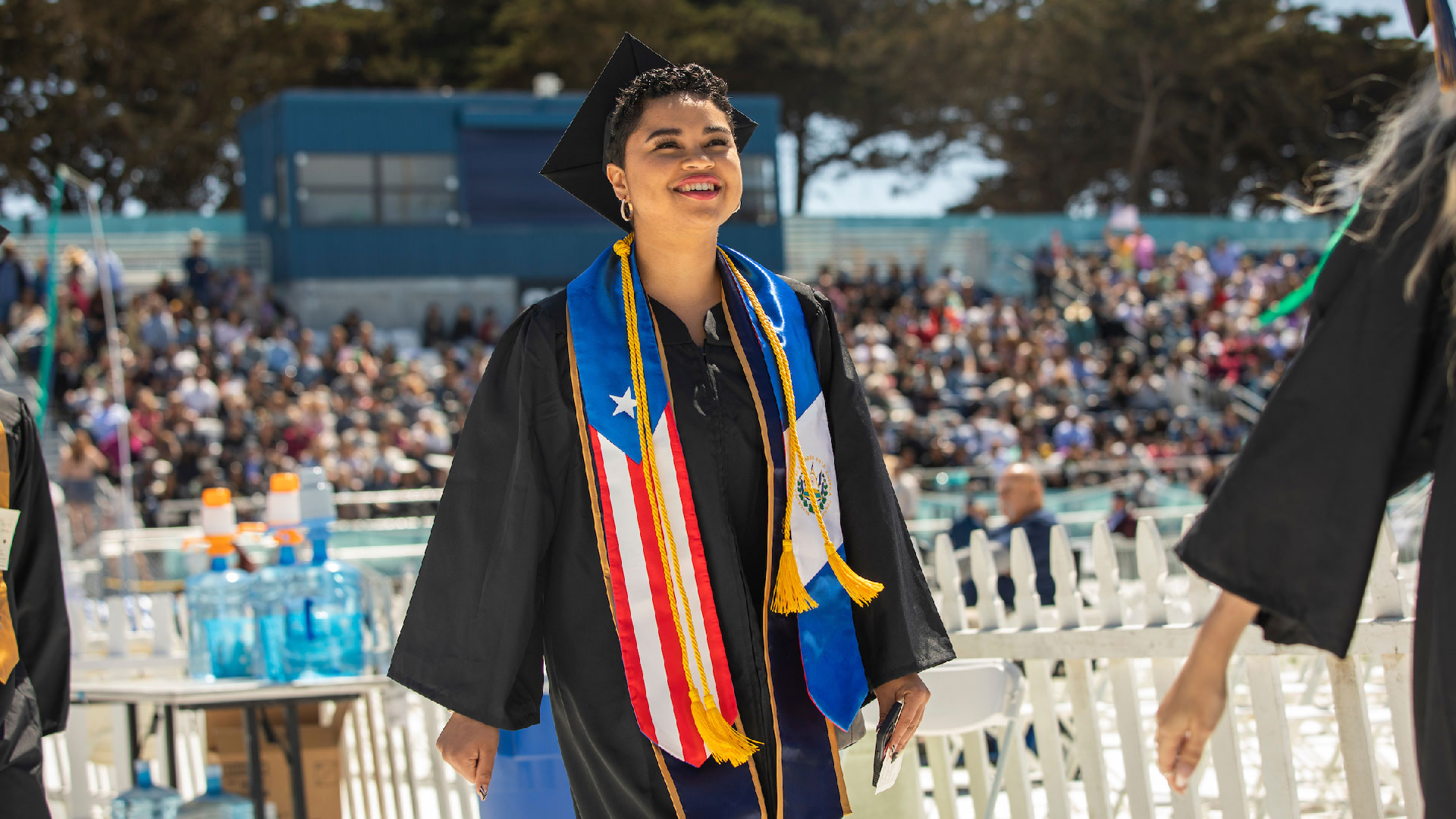 Latinx Grad at the 2022 Commencement | Photo by Brent Dundore-Arias