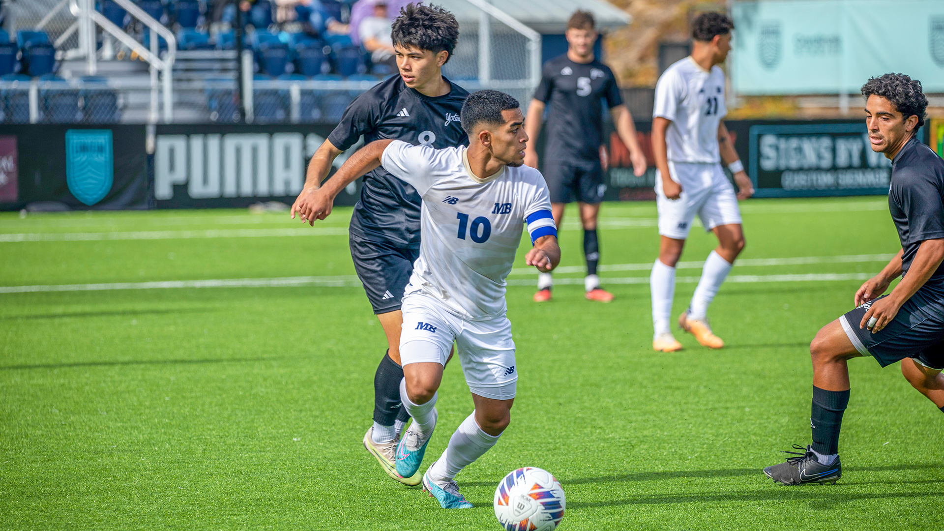 Miguel Guerrero playing soccer