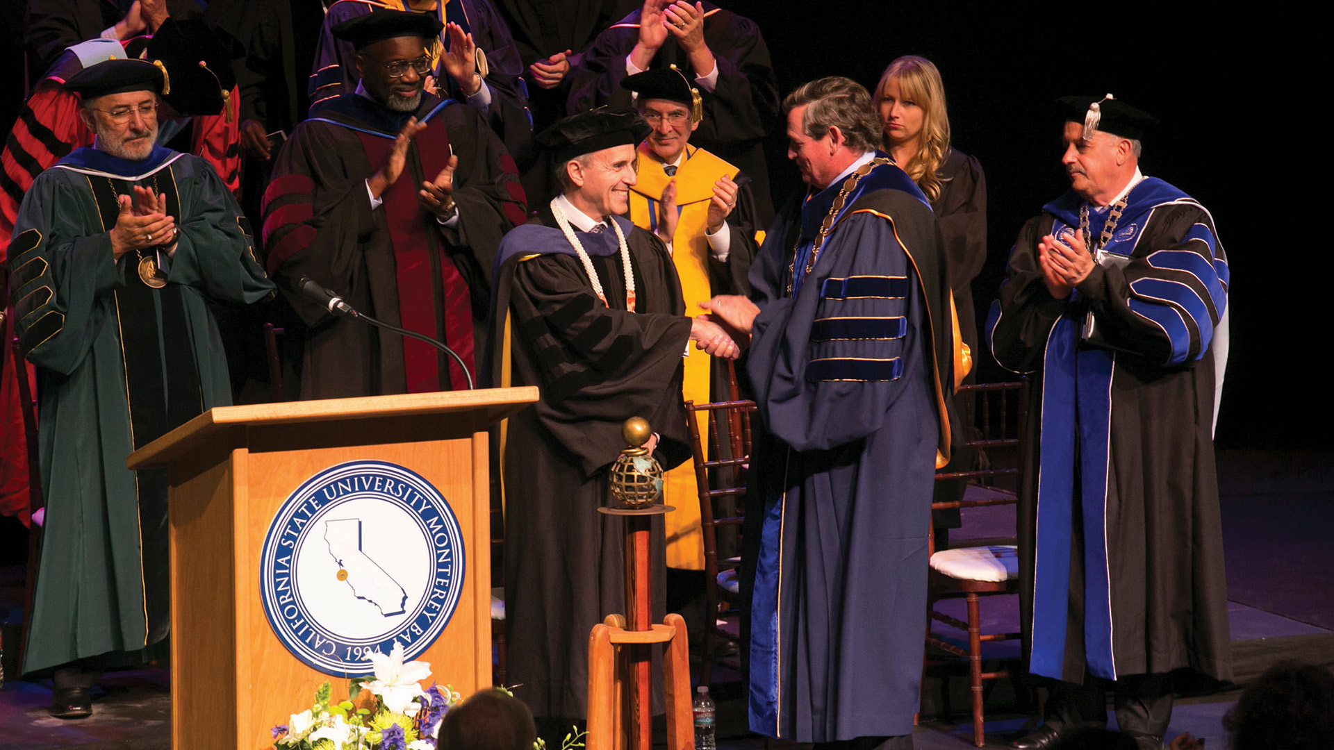 Eduardo Ochoa at his CSUMB investiture ceremony in 2012