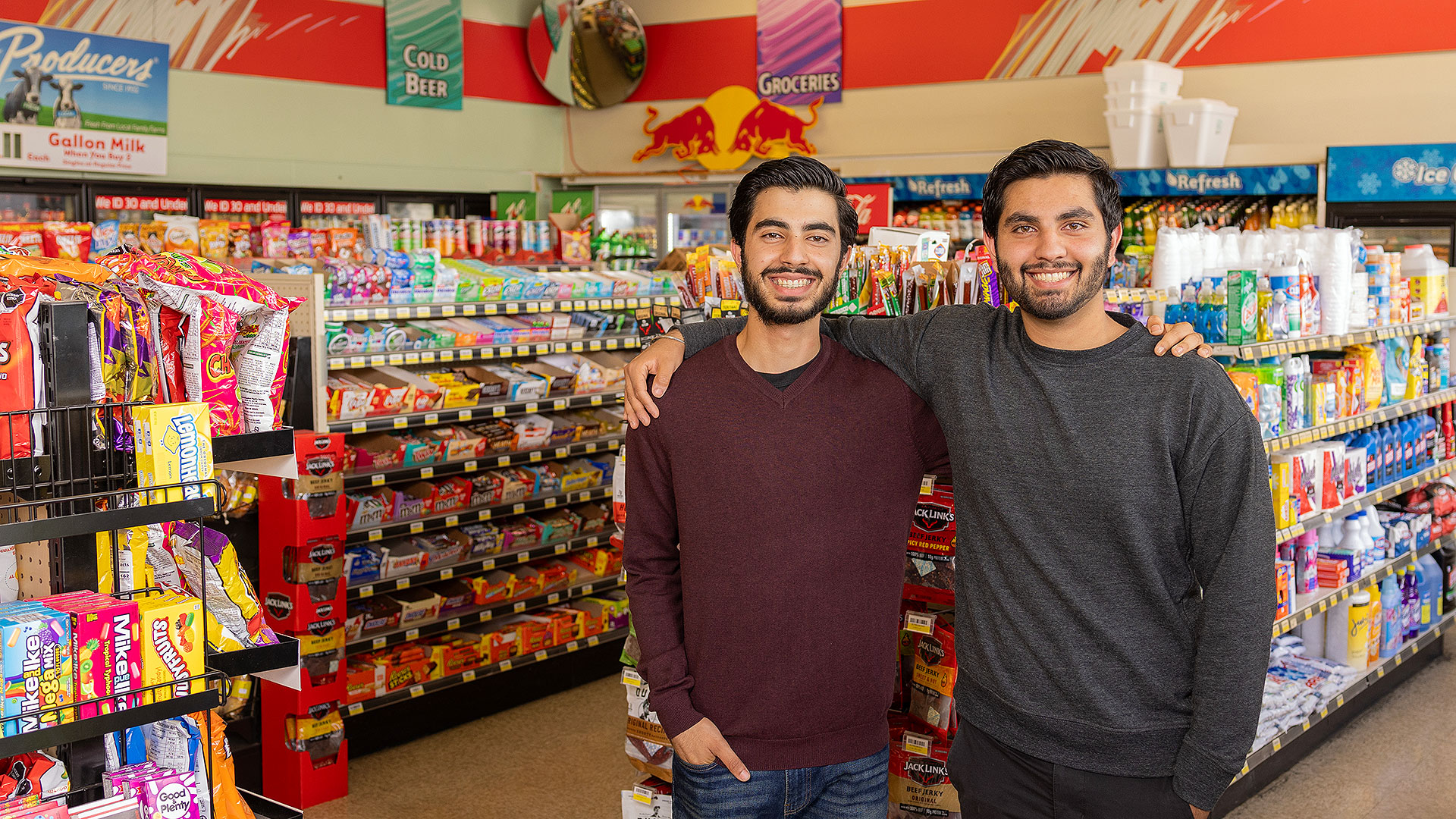 Two twin brothers, Reeta and Racchpal Grewal. Photo by Brent Dundore-Arias